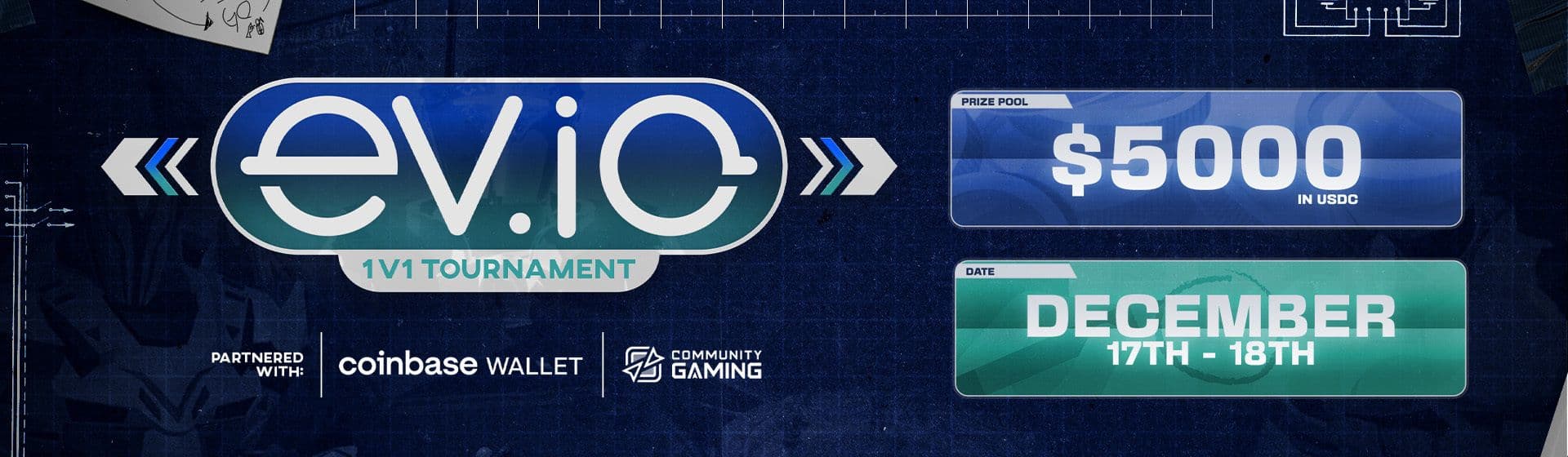 Coinbase Wallet EV.IO $5,000 USDC 1v1 Tournament